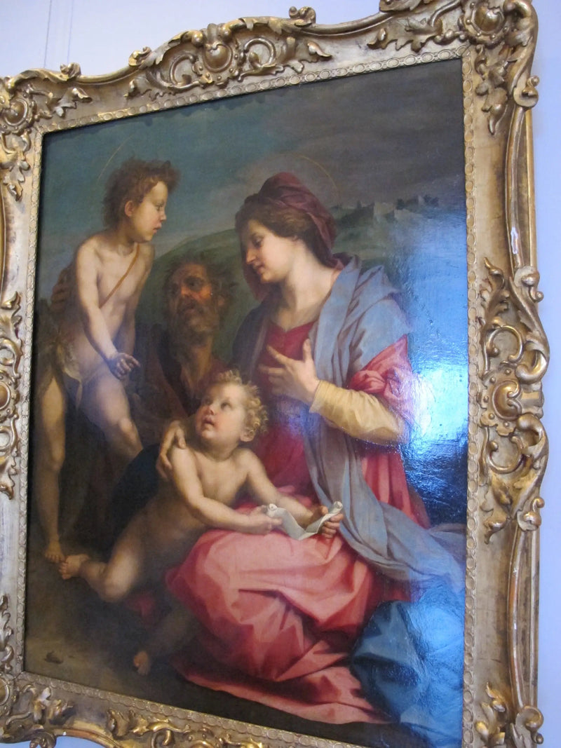 Heilige Familie mit Johannes dem Täufer - Andrea del Sarto