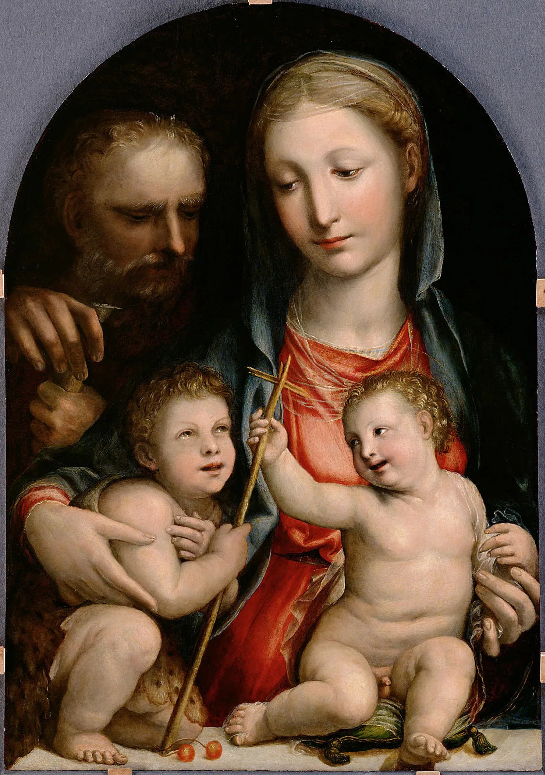 Sainte Famille avec Saint-Jean-Baptiste enfant - Il Sodoma (Giovanni Antonio Bazzi) image 1 copie de tableau peinte à la main