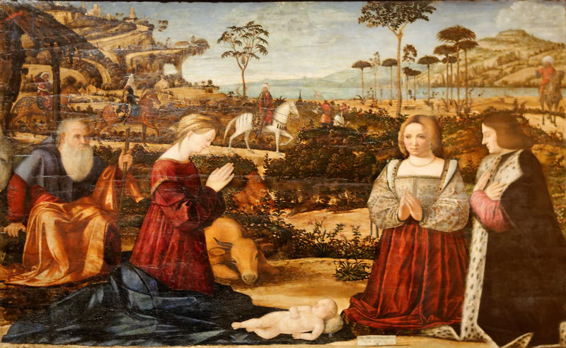 Heilige Familie und Spender - Vittore Carpaccio