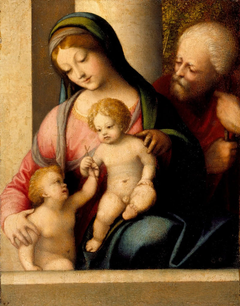 Heilige Familie und Heiliger Johannes - Antonio da Correggio