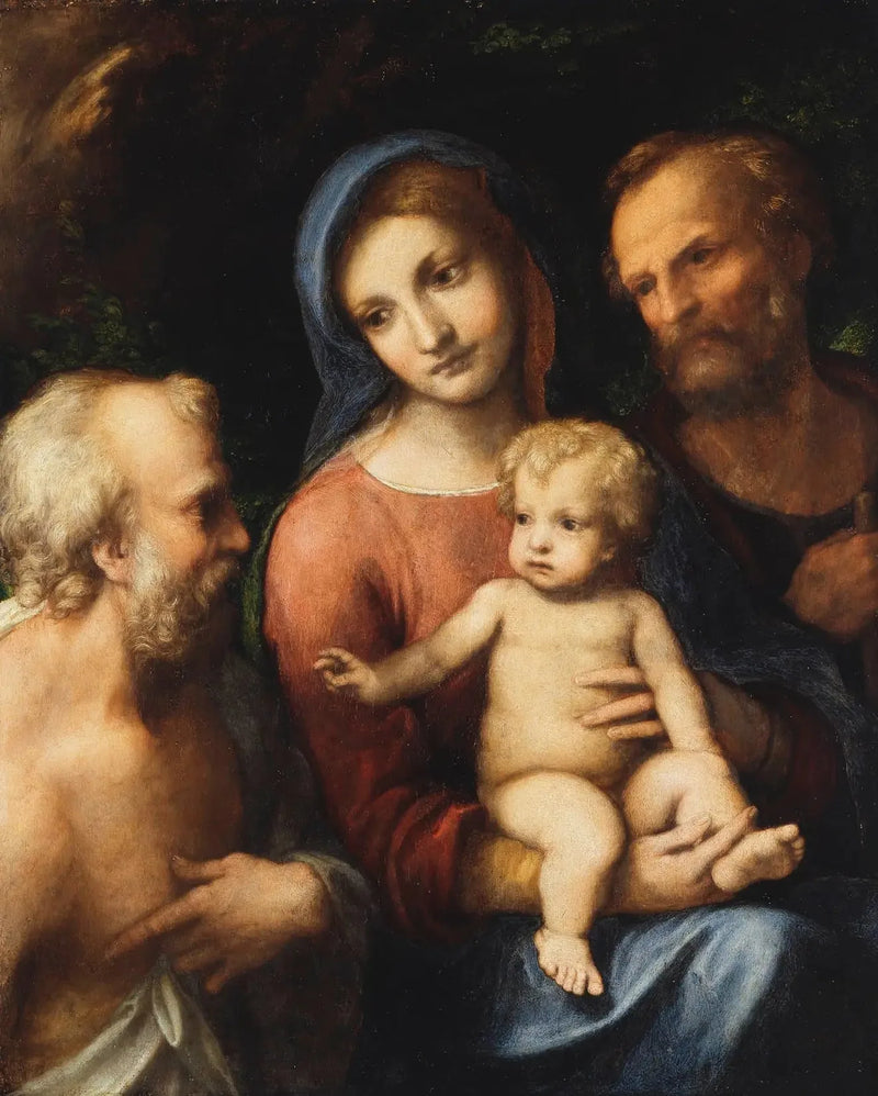 Heilige Familie und Heiliger Hieronymus - Antonio da Correggio