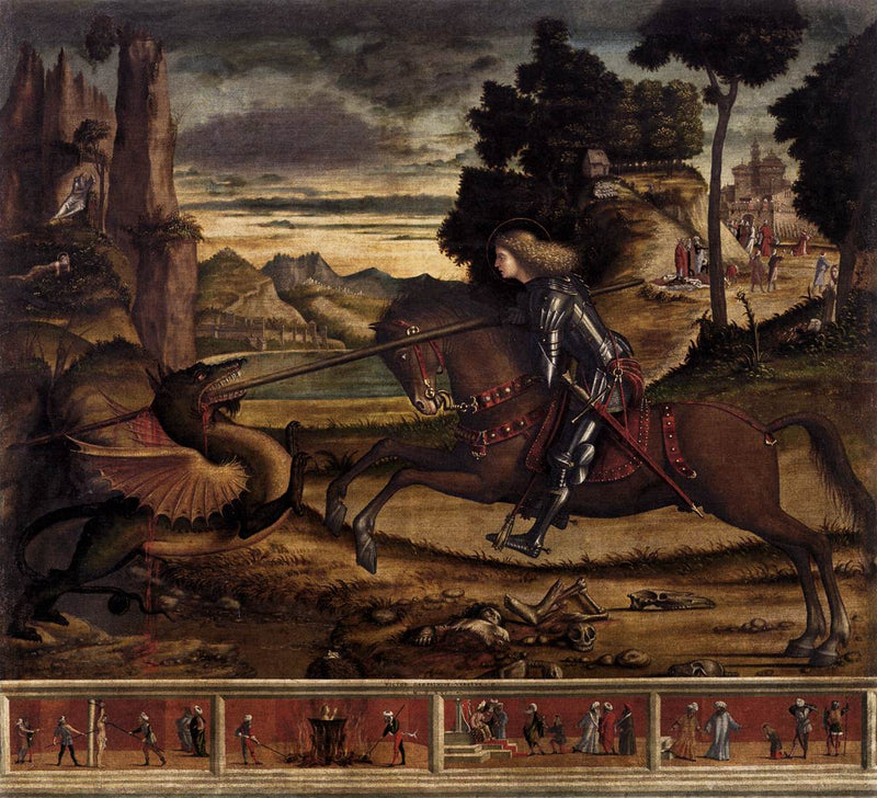 Heiliger Georg tötet den Drachen - Vittore Carpaccio