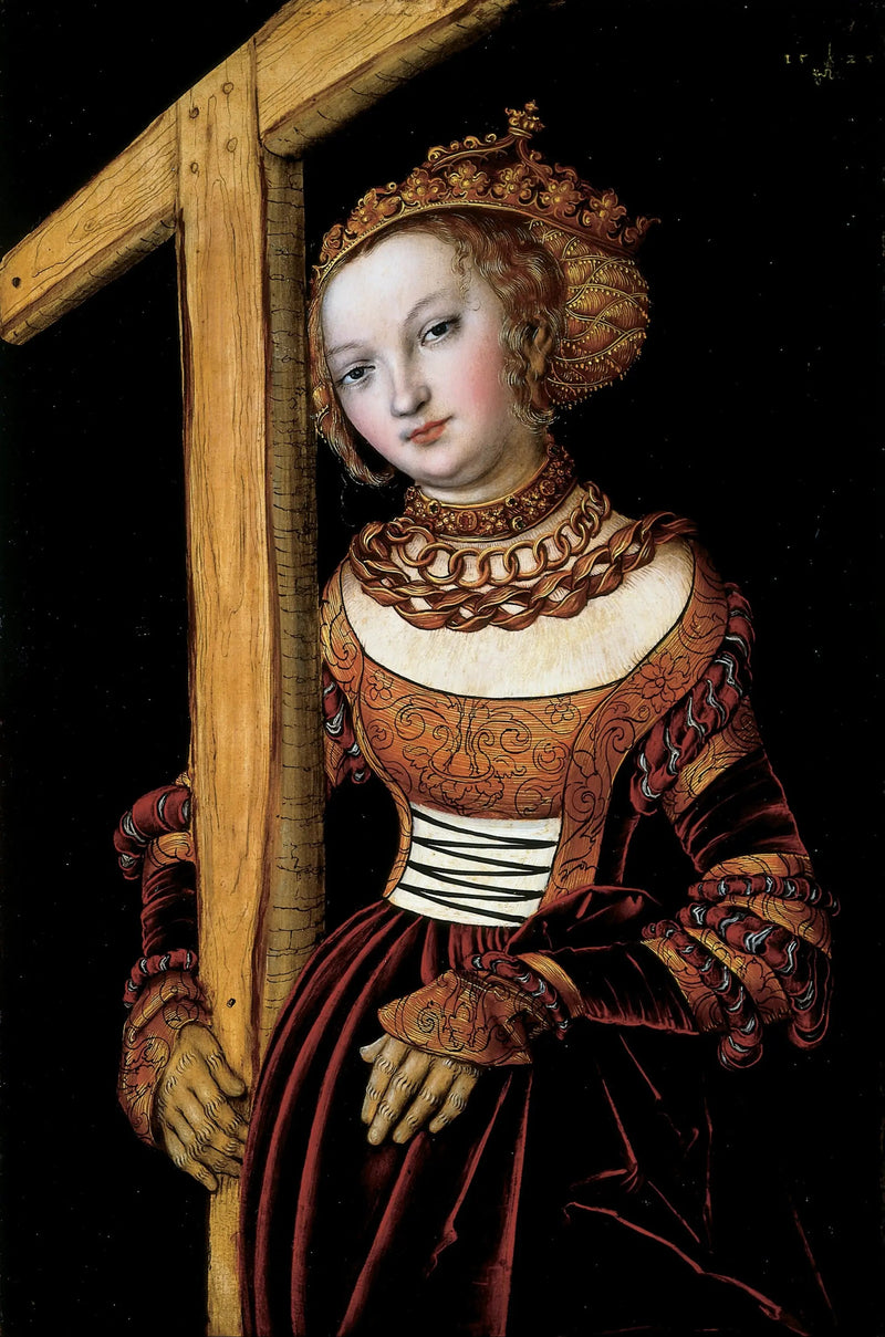 Heilige Helena mit dem Kreuz - Lucas Cranach der Ältere