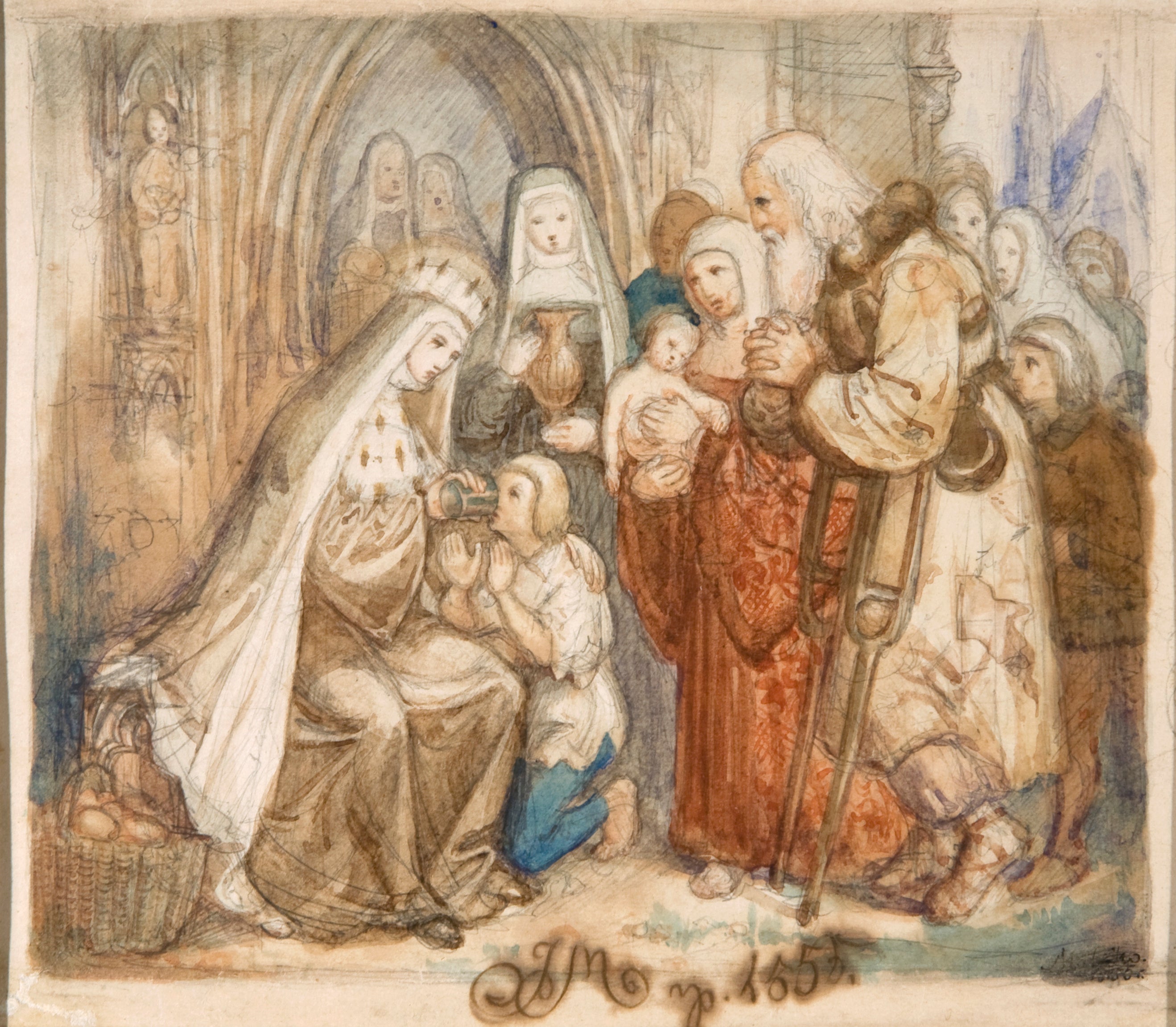 Sainte Jadwige unter den Armen - Jan Matejko