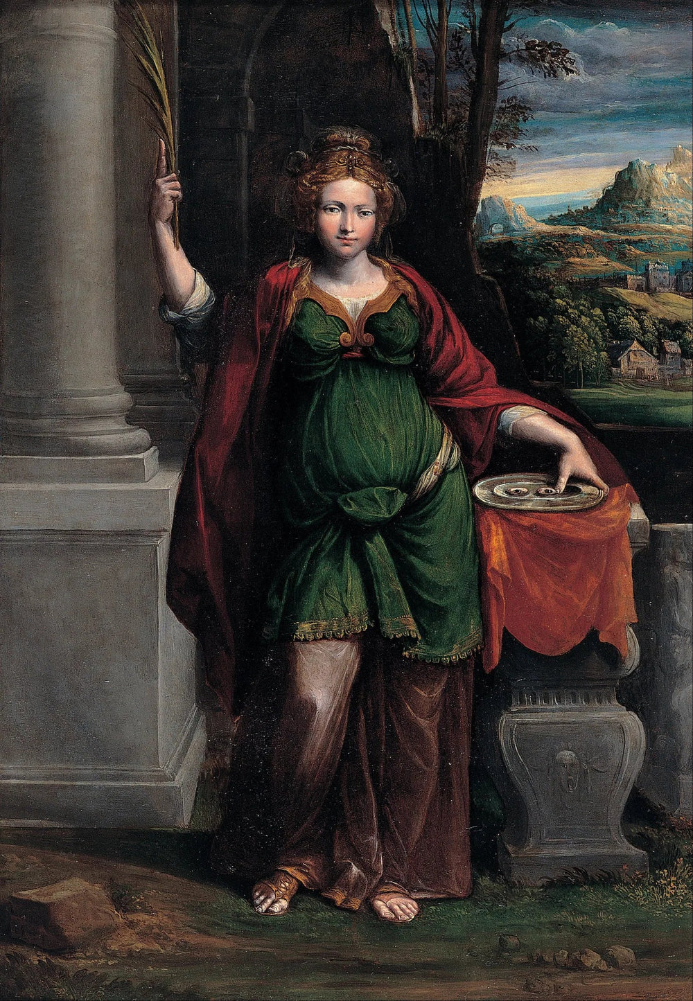 Sainte Lucie - Benvenuto Tisi image 1 reproduction de peinture à l’huile