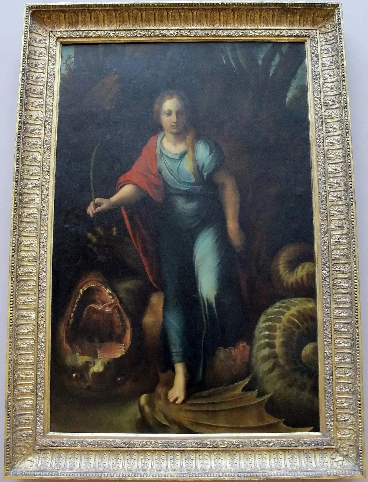 Sainte Marguerite - Raphaël Sanzio image 2 reproduction artisanale de tableau