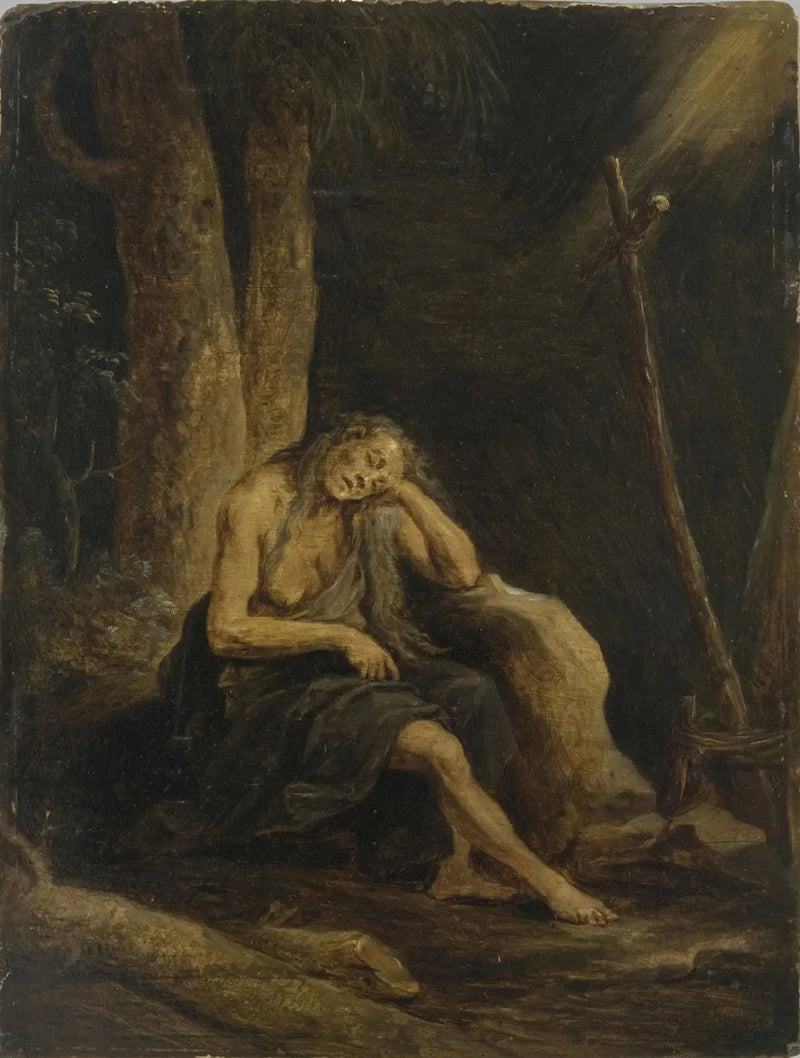 Heilige Maria aus Ägypten in der Wüste - David Teniers der Jüngere