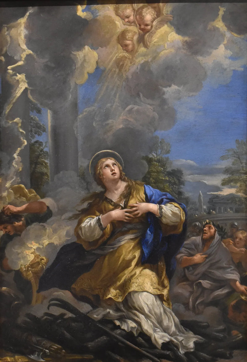Sainte Martine, die sich weigert, die Götzen anzubeten - Pietro da Cortona