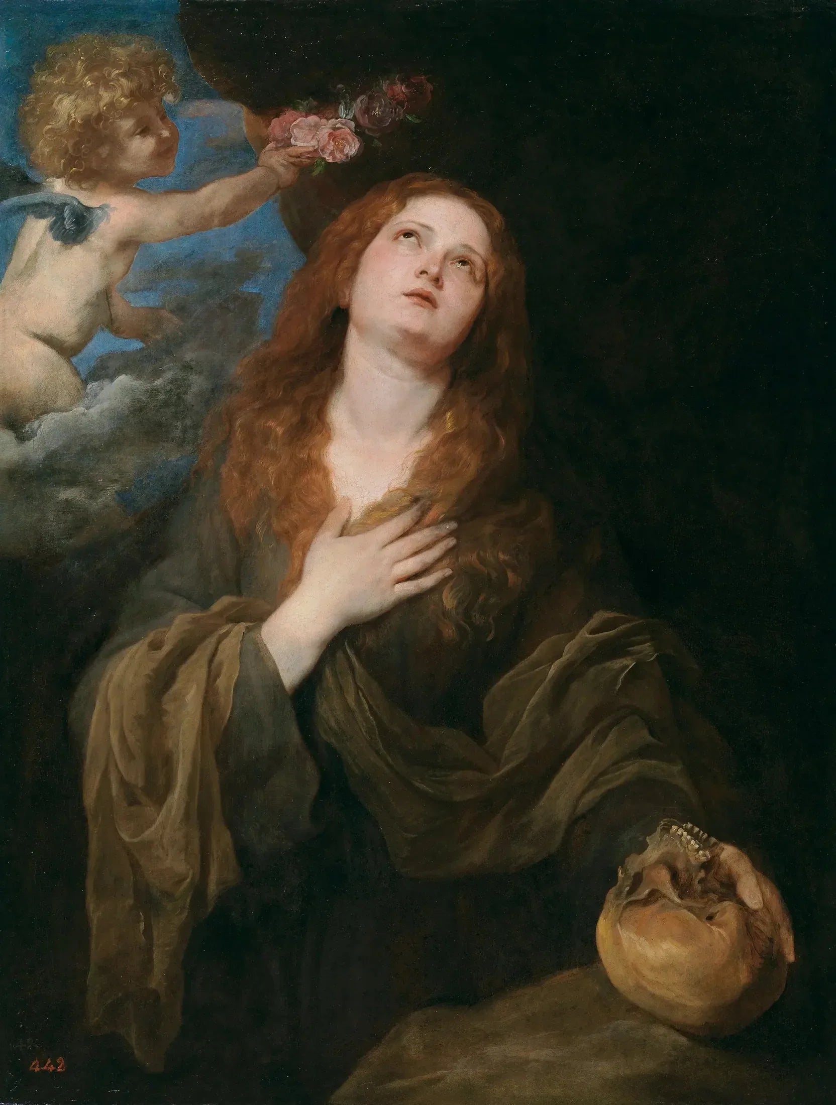 Sainte Rosalie - Antoine van Dyck image 1 reproduction de peinture à l’huile