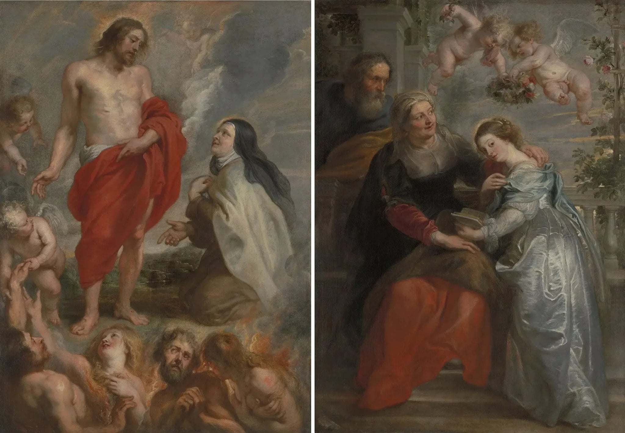 Sainte Thérèse et l'éducation de Marie - Peter Paul Rubens image 1 reproduction d’œuvre d’art à l’huile