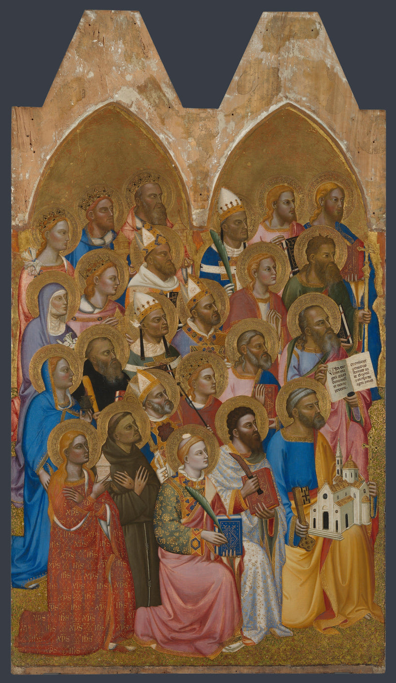 Heilige Anbeter: Hauptseite links - Jacopo di Cione