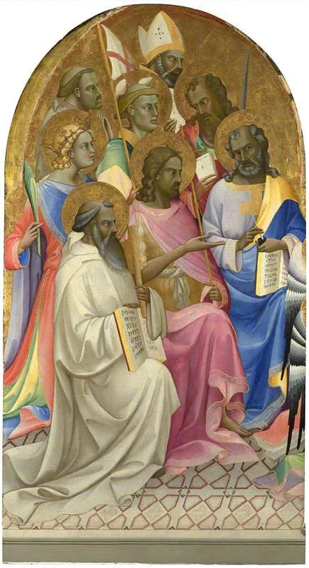Heilige Anbeter: Hauptseite links - Lorenzo Monaco