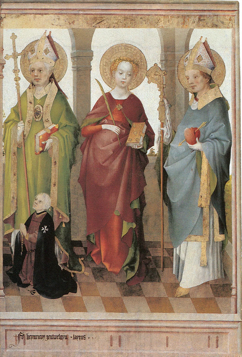Heilige Ambrosius, Cäcilie und Augustinus - Stefan Lochner
