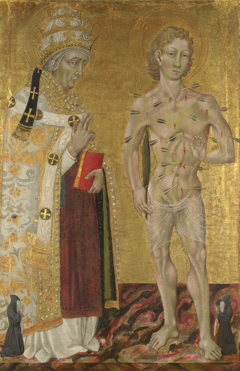 Heilige Fabian und Sebastian - Giovanni di Paolo