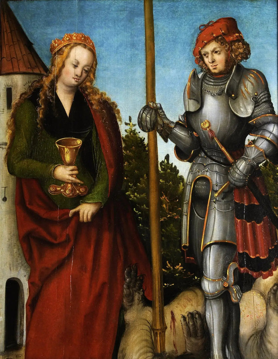 Heilige Georg und Barbara - Lucas Cranach der Ältere