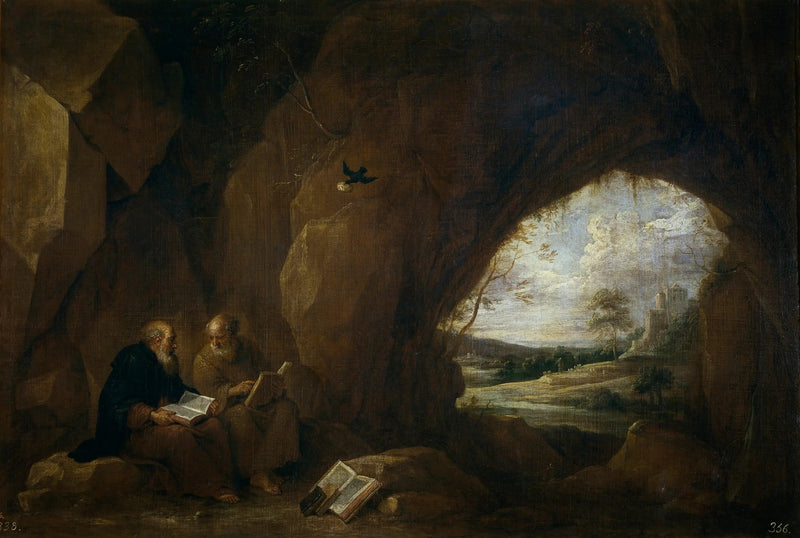 Heilige Paulus und Antonius Abt in einer Höhle - David Teniers der Jüngere