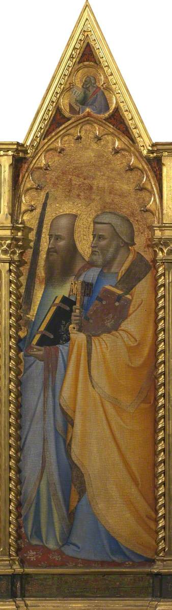 Heilige Petrus und Paulus (Polyptychon, Tafel 4 von 5) - Bernardo Daddi