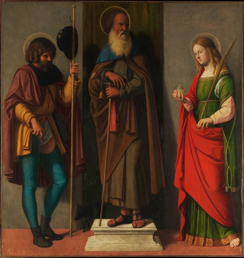 Heilige Roch, Antonius Abt und Lucia - Cima da Conegliano