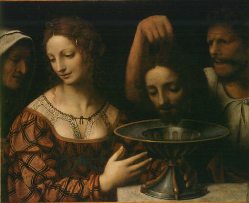 Salomé mit dem Kopf des Johannes des Täufers - Bernardino Luini