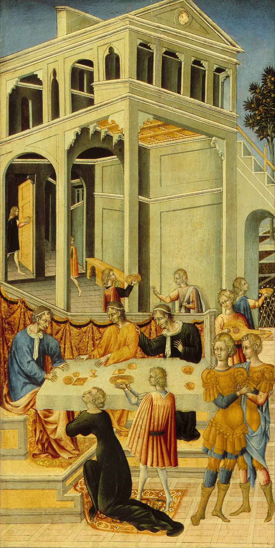 Salomé bittet Herodes um den Kopf von Johannes dem Täufer - Giovanni di Paolo