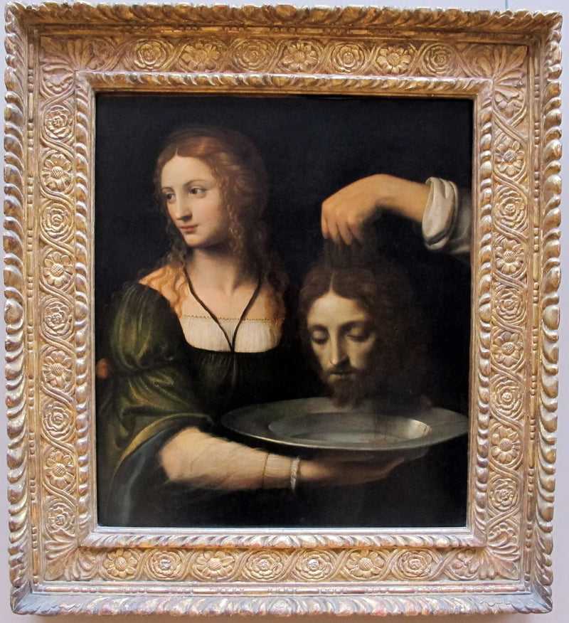 Salomé erhält den Kopf des heiligen Johannes des Täufers - Bernardino Luini