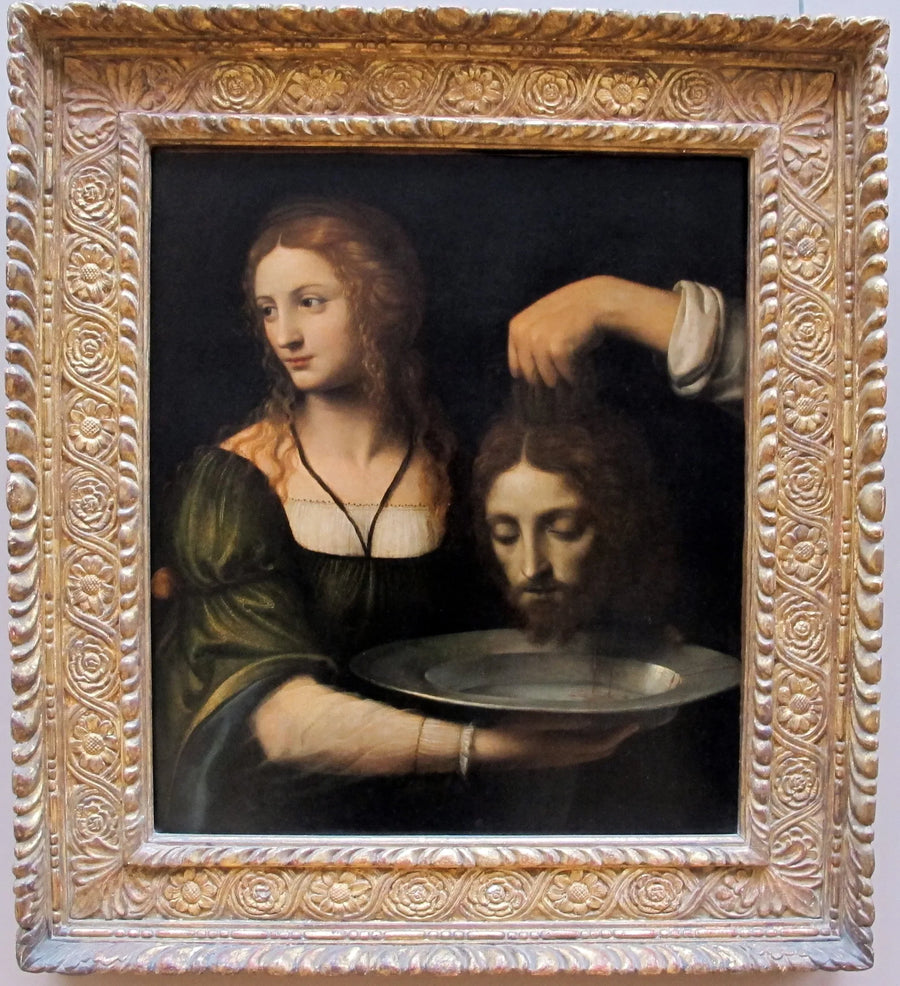 Salomé erhält den Kopf des heiligen Johannes des Täufers - Bernardino Luini