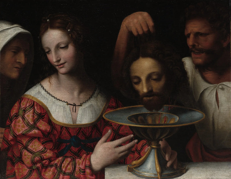Salomé hält den Kopf des heiligen Johannes des Täufers - Bernardino Luini