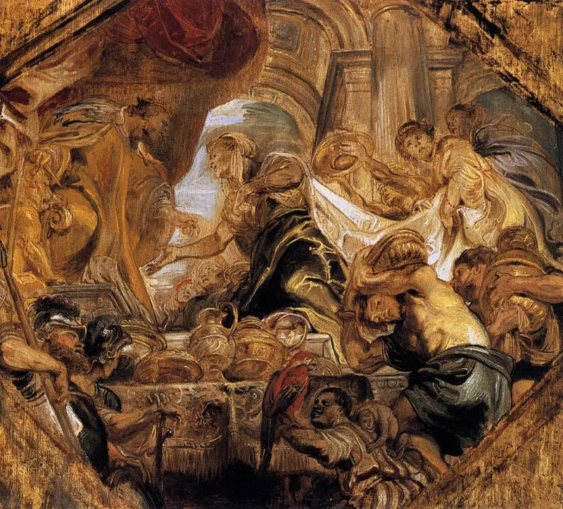 Salomon und die Königin von Saba - Peter Paul Rubens