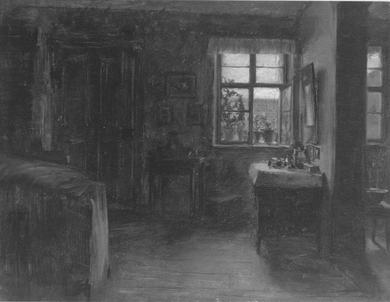 Salon eines Buchhändlers - Adolph von Menzel
