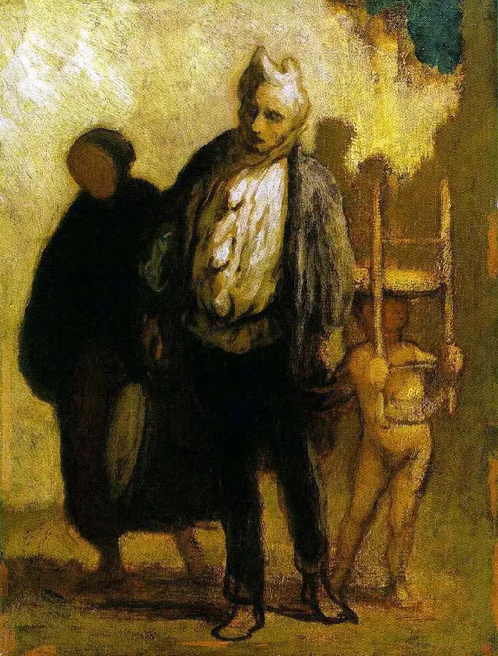 Umherziehende Artisten - Honoré Daumier