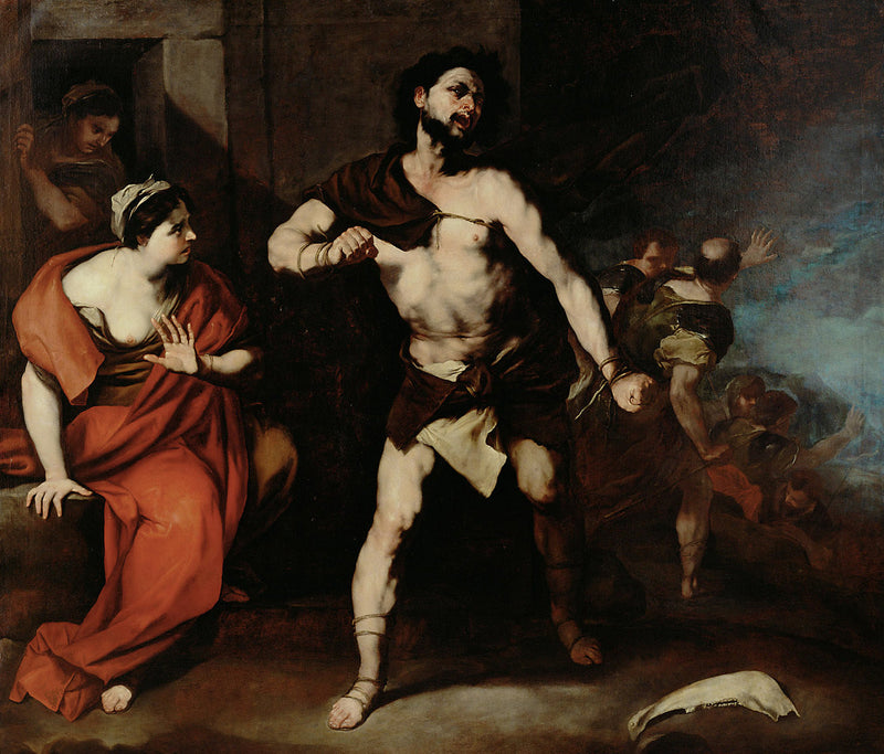 Samson zerbricht seine Ketten - Luca Giordano