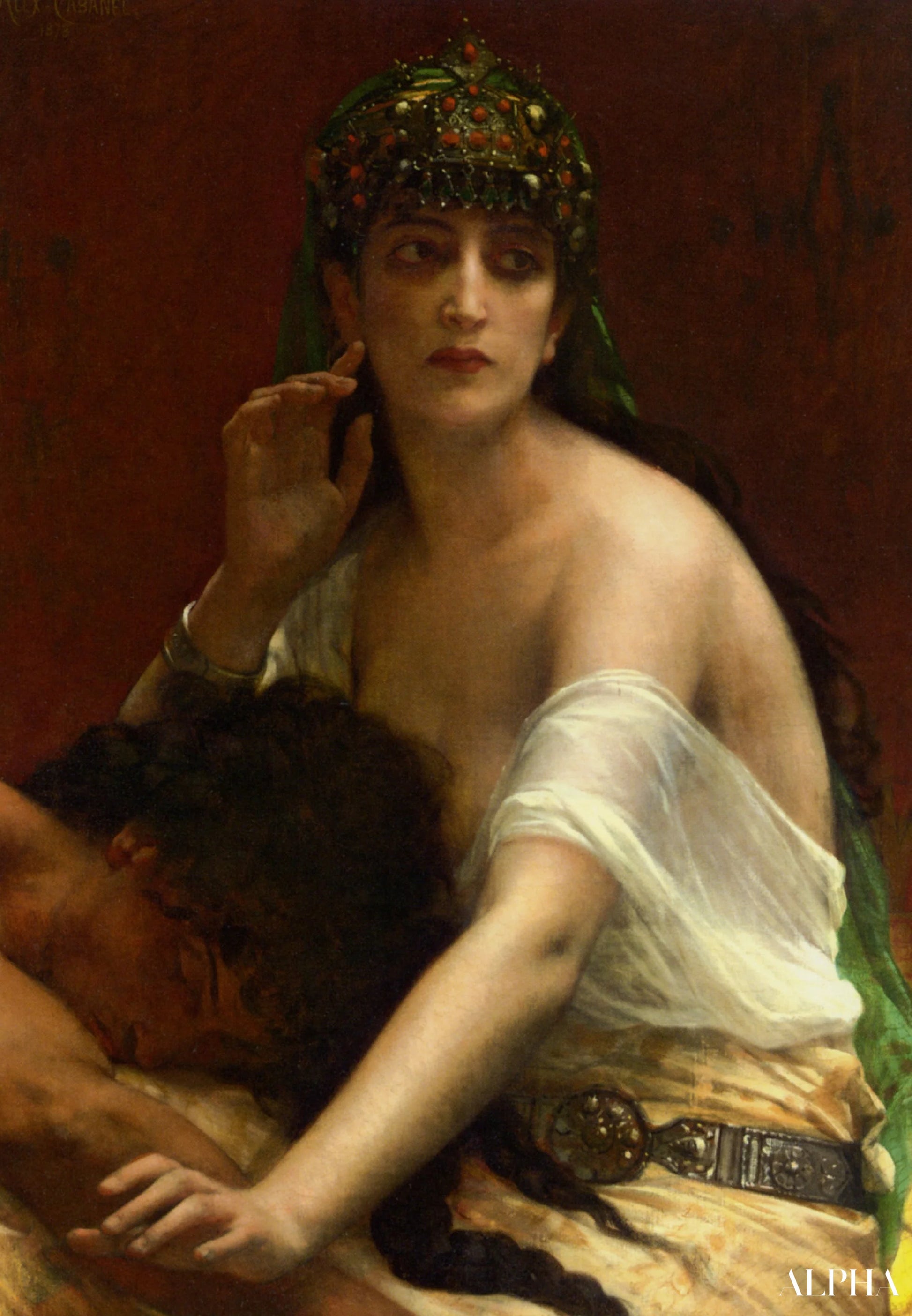 Reproduction du tableau « Samson et Dalila - Alexandre Cabanel » par Alpha Reproduction en peinture à l’huile