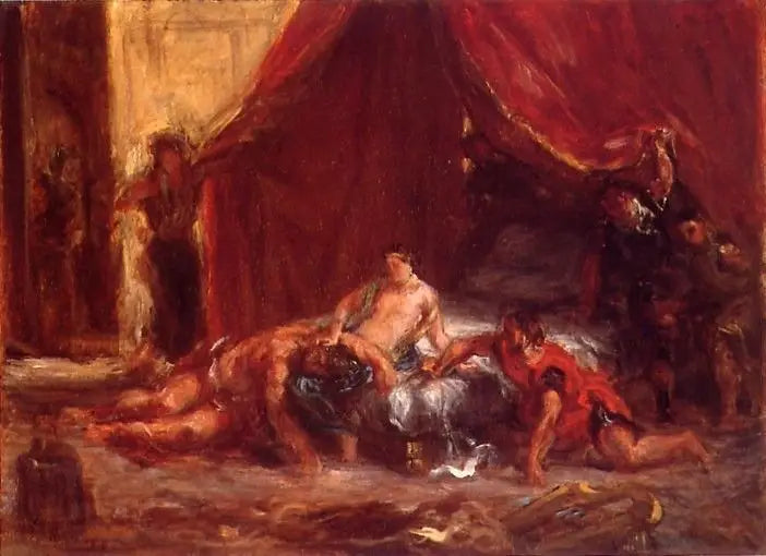 Samson und Delila - Eugène Delacroix