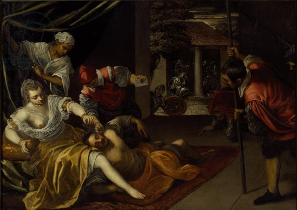 Samson et Dalila - Jacopo Tintoretto image 1 reproduction artisanale de tableau