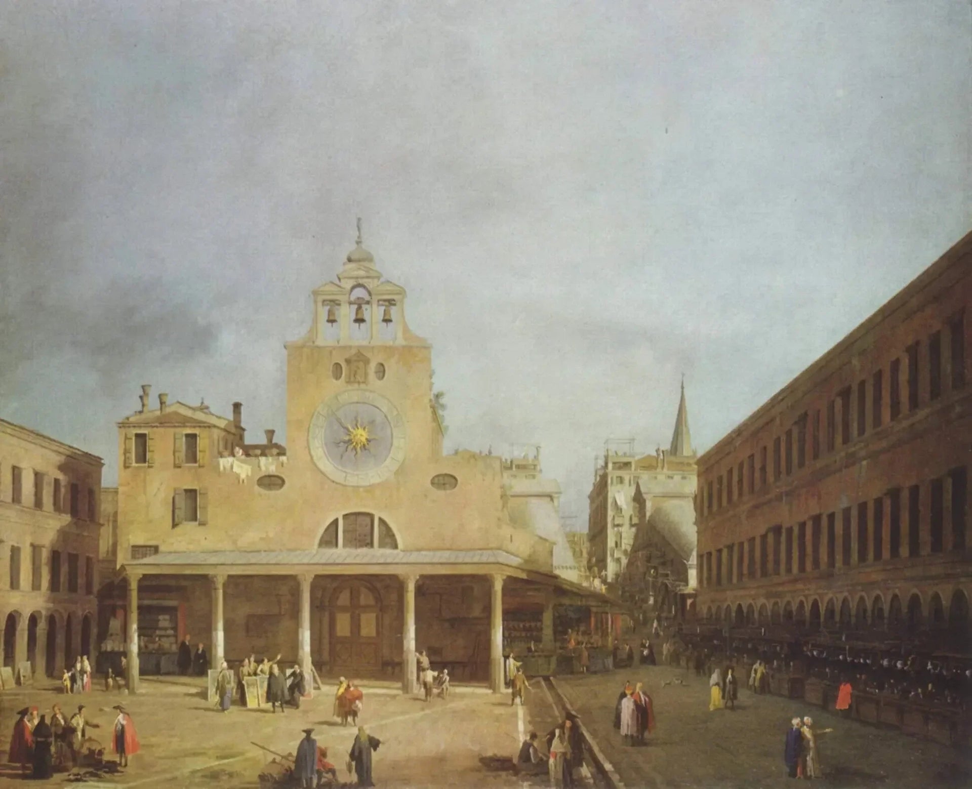 San Giacomo du Rialto - Canaletto image 1 tableau peint à l’huile sur toile
