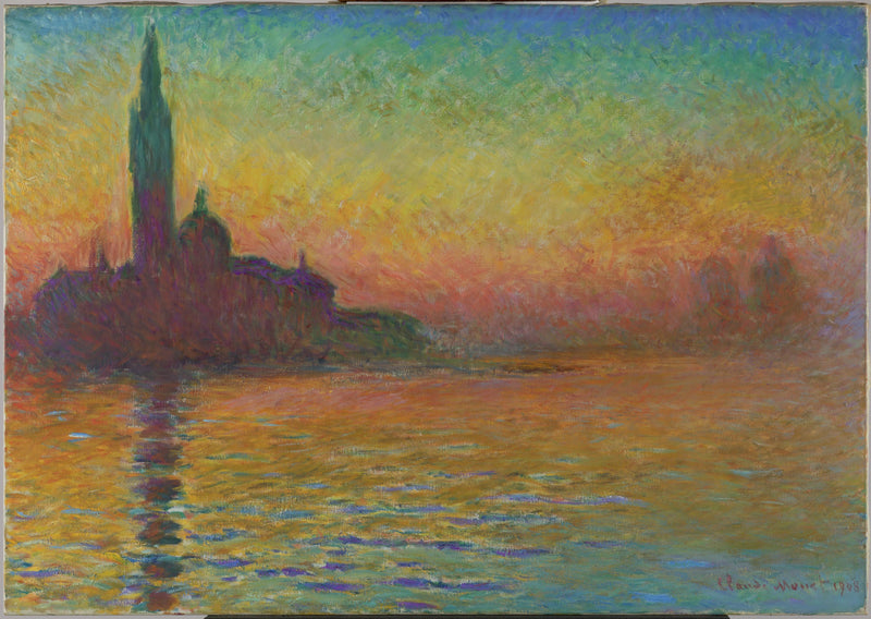 San Giorgio Maggiore in der Dämmerung - Claude Monet