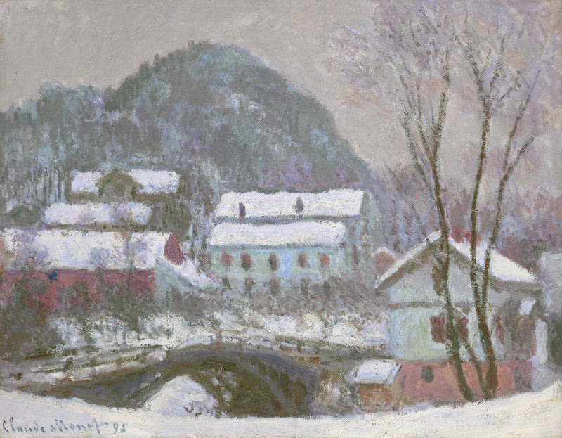 Sandviken, Norwegen, Schneeeffekt W1398 - Claude Monet