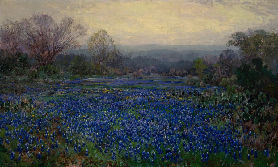 Ohne Titel (Feld mit blauen Lupinen) - Julian Onderdonk