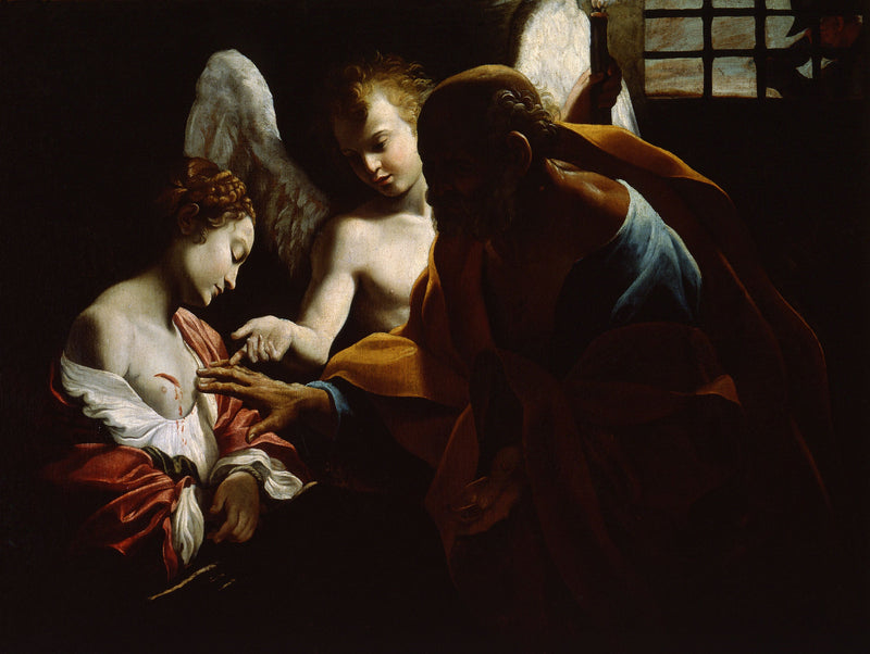 Sant'Agata im Gefängnis von Giovanni Lanfranco - Giovanni Lanfranco