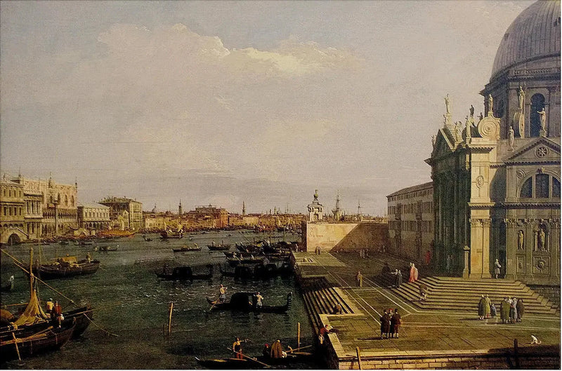 Santa Maria della Salute und die Riva degli Schiavoni, Venedig - Canaletto