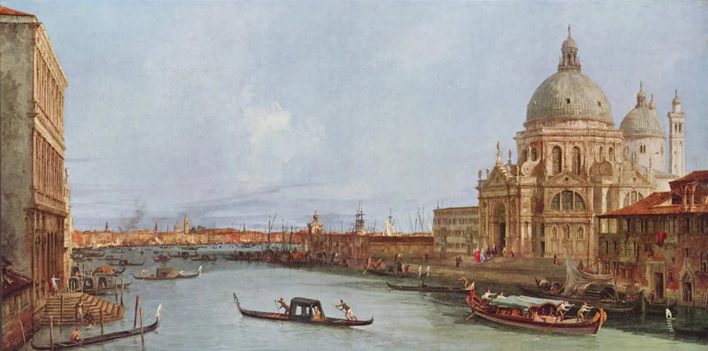 Santa Maria della Salute, Venedig am Großen Kanal - Canaletto