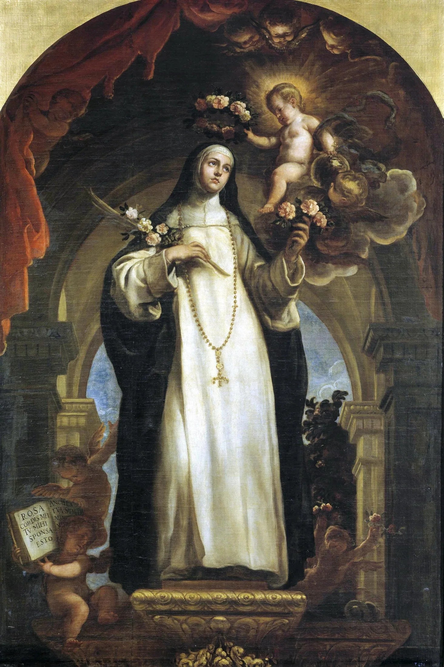 Santa Rosa de Lima - Claudio Coello image 1 reproduction artisanale de tableau