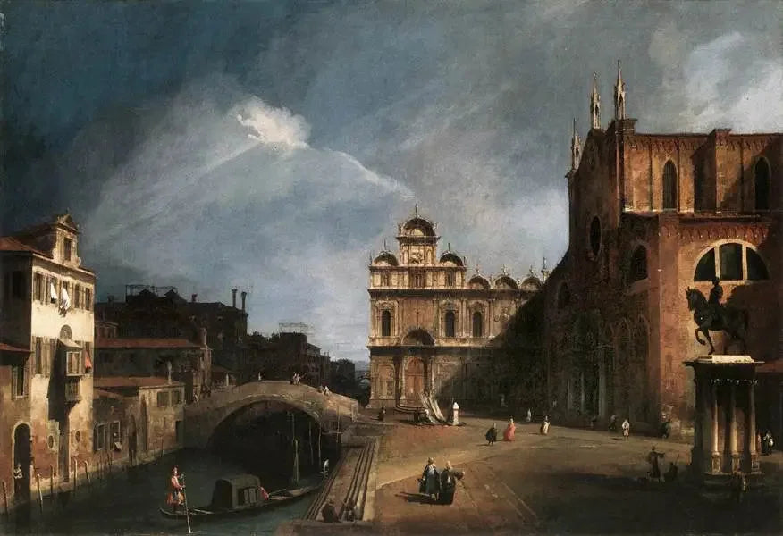 Santi Giovanni et Paolo und die Scuola di San Marco - Canaletto