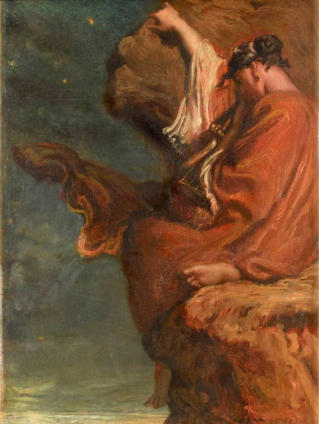 Sapho - Théodore Chassériau image 1 reproduction artisanale de tableau
