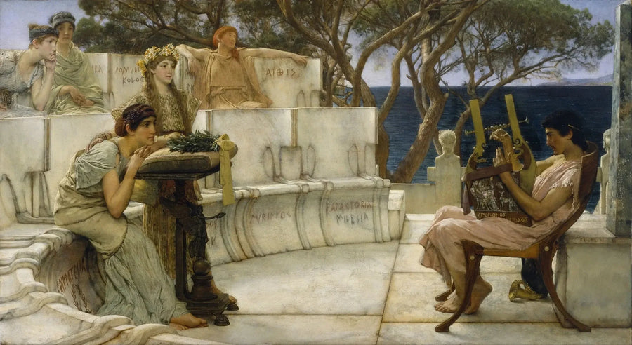Sappho und Alcée - Lawrence Alma-Tadema