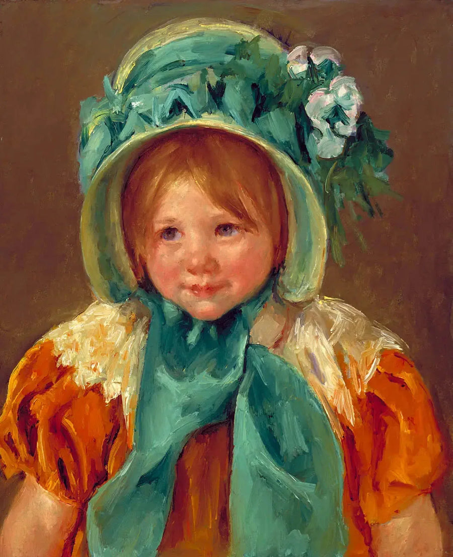 Sara mit grünem Hut - Mary Cassatt