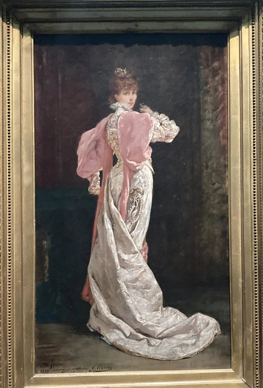 Sarah Bernhardt dans le rôle de la Reine d'Espagne dans Ruy Blas - Georges Clairin image 1 tableau peint à l’huile sur toile