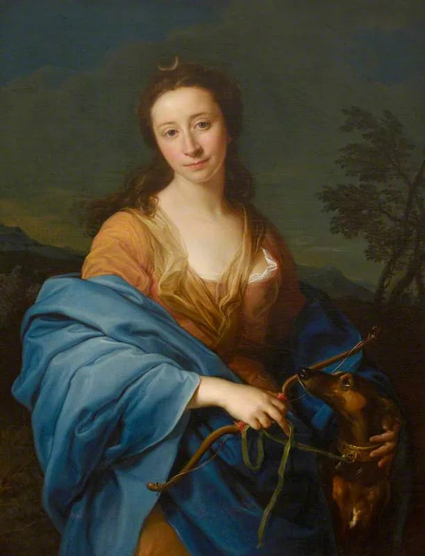 Sarah Lethieullier, Lady Fetherstonhaugh (1722-1788), in der Rolle der Diana - Pompeo Batoni