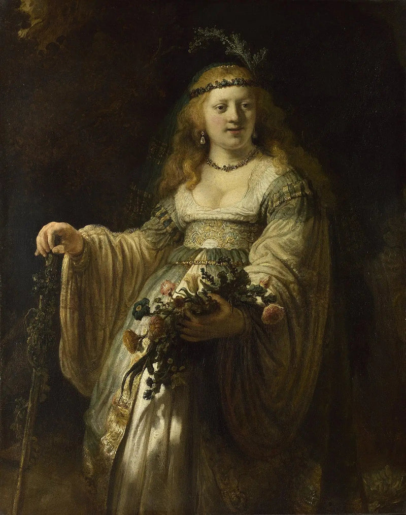 Saskia in der Blüte - Rembrandt