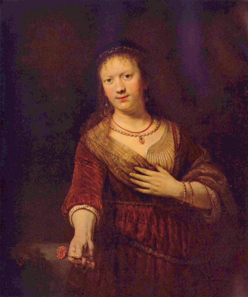Saskia in der Blüte - Rembrandt